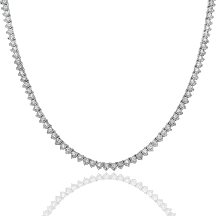 MARTINI DIAMOND TENNIS NECKLACE - View 2