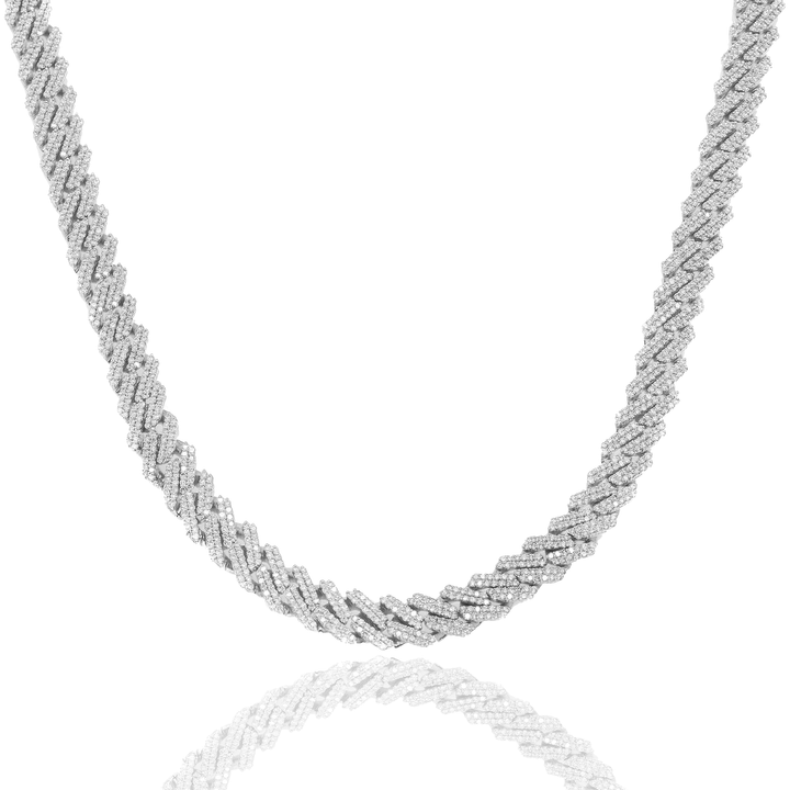 PRONG SET CUBAN CHAIN - View 2