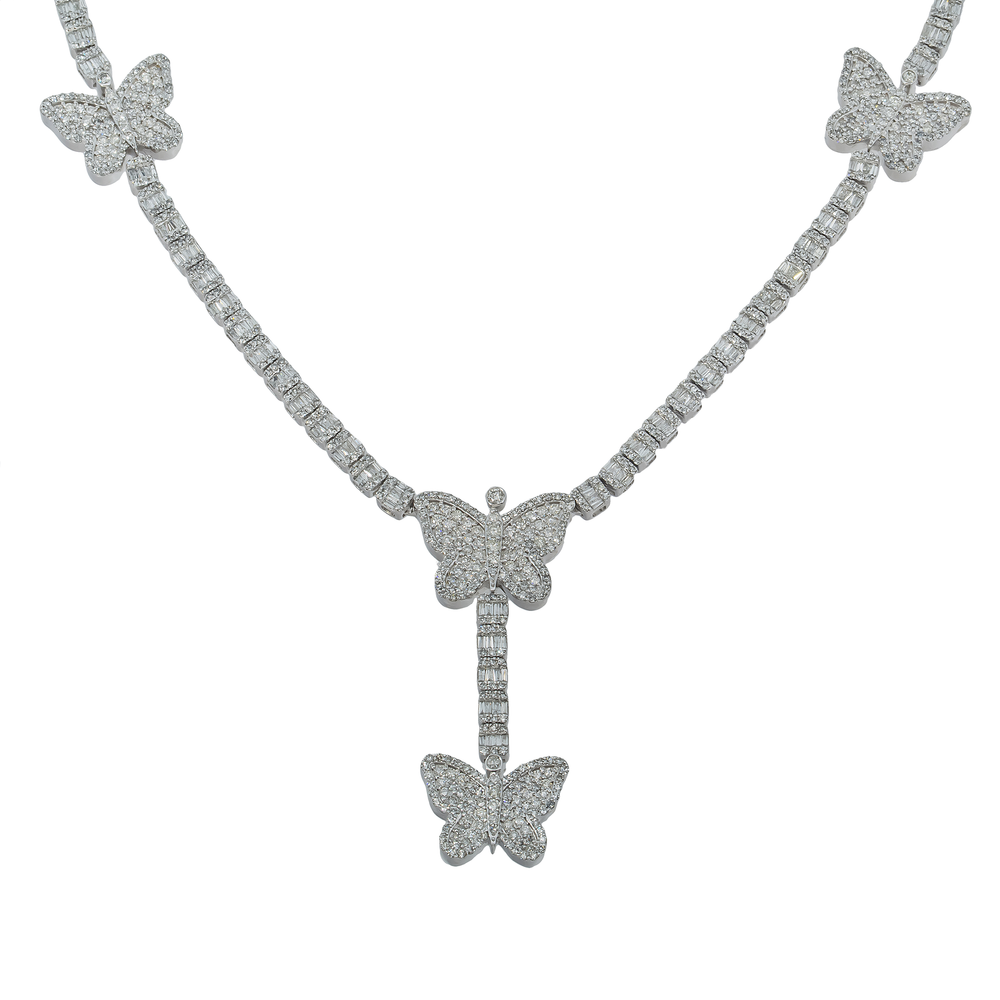 Collar Mariposa de Diamantes