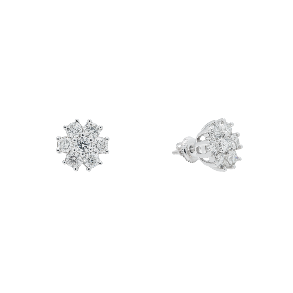 Pendientes de racimo de flores