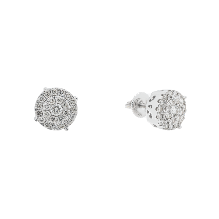 DIAMOND CLUSTER EARRINGS - View 2