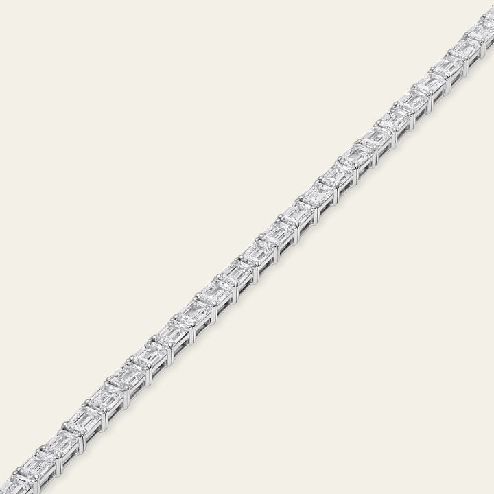 Alya 12.7 Carat Emerald Cut Diamond Bracelet - View 2