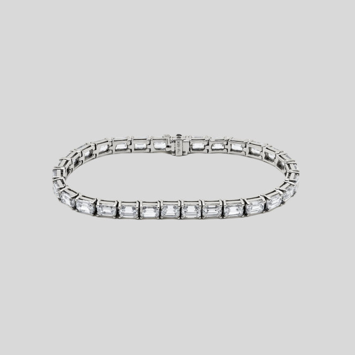 25.11 Carat Diamond Emerald-Cut Tennis Bracelet