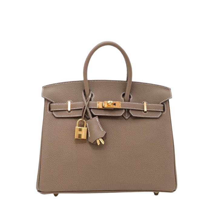 Hermès Birkin 25 Etoupe Togo Herrajes Dorados