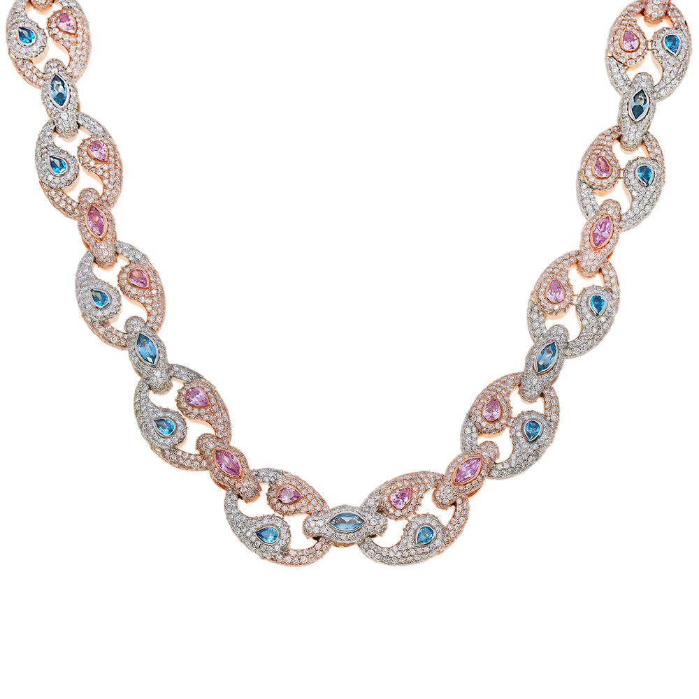 DIAMOND YING YANG NECKLACE - View 2