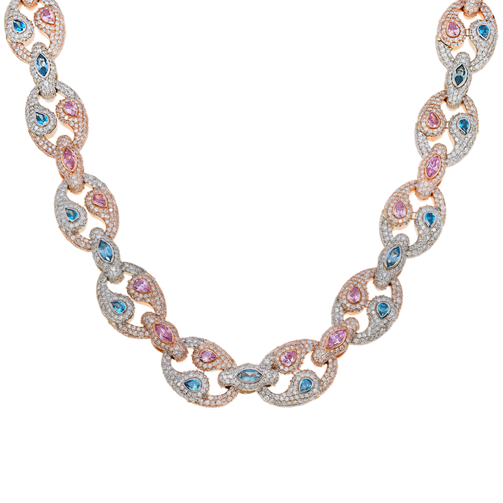 DIAMOND YING YANG NECKLACE - View 2