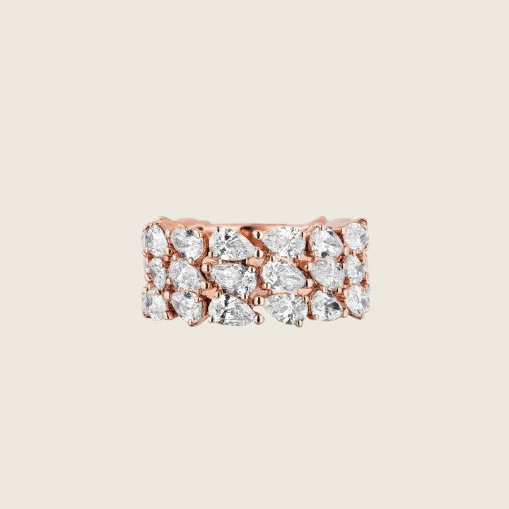 Rose Gold Diamond Eternity Band - View 2