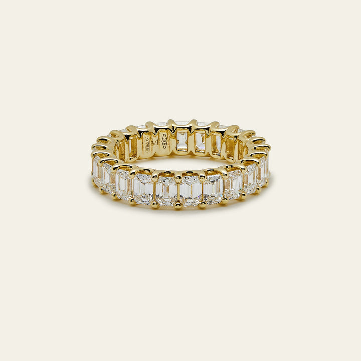 Diamond and Gold Eternity Band - View 2