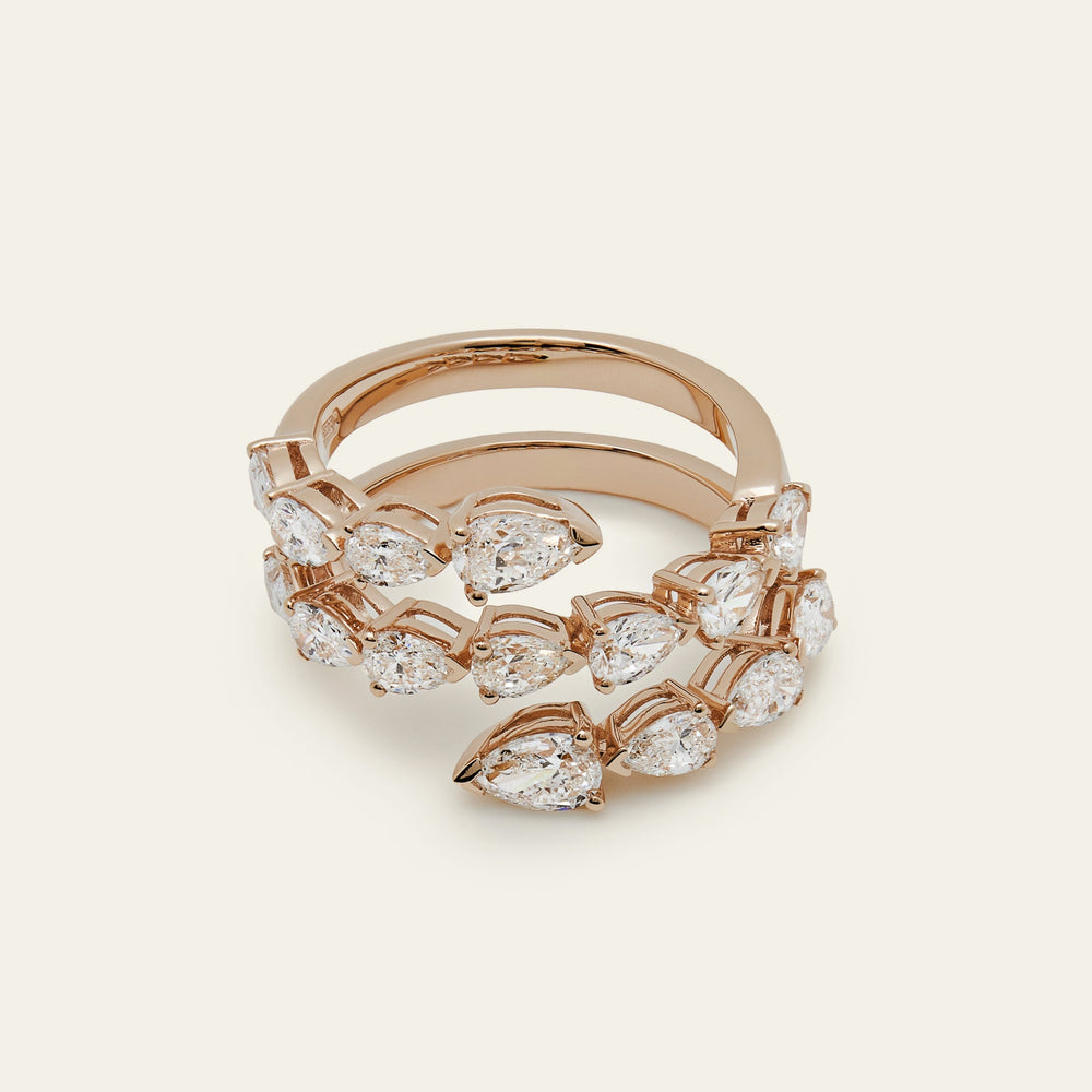 Diamond Twist Ring - View 2