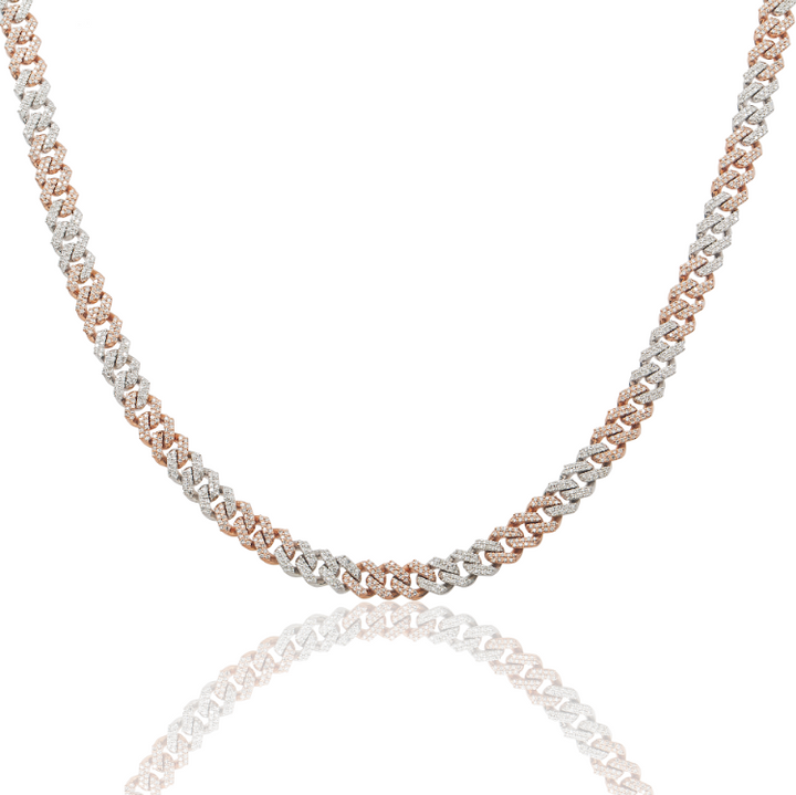 Cadena Cubana Eslabón Mini Diamante