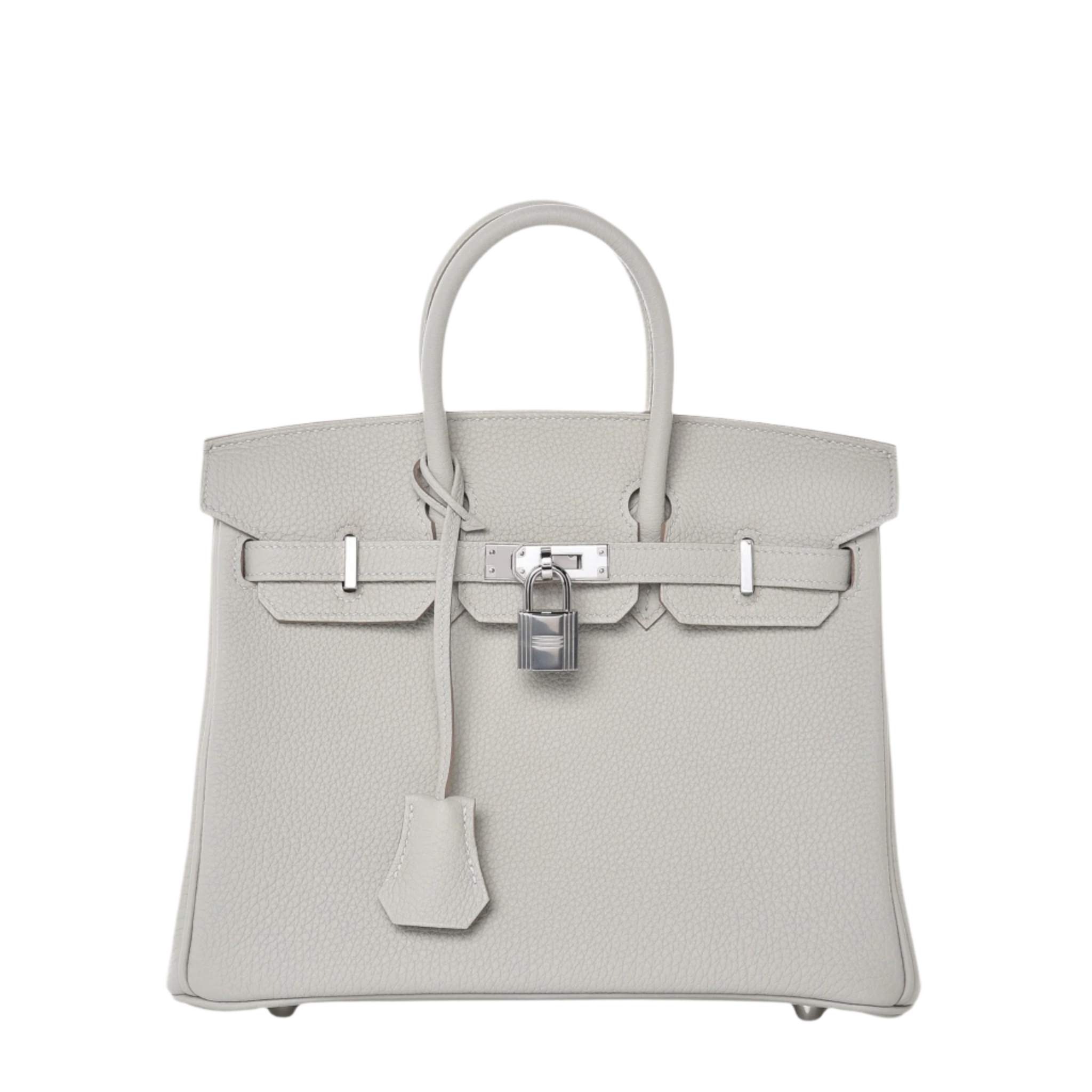Hermès Birkin 25 Verso Gris Perle/Nata Togo Palladium Hardware
