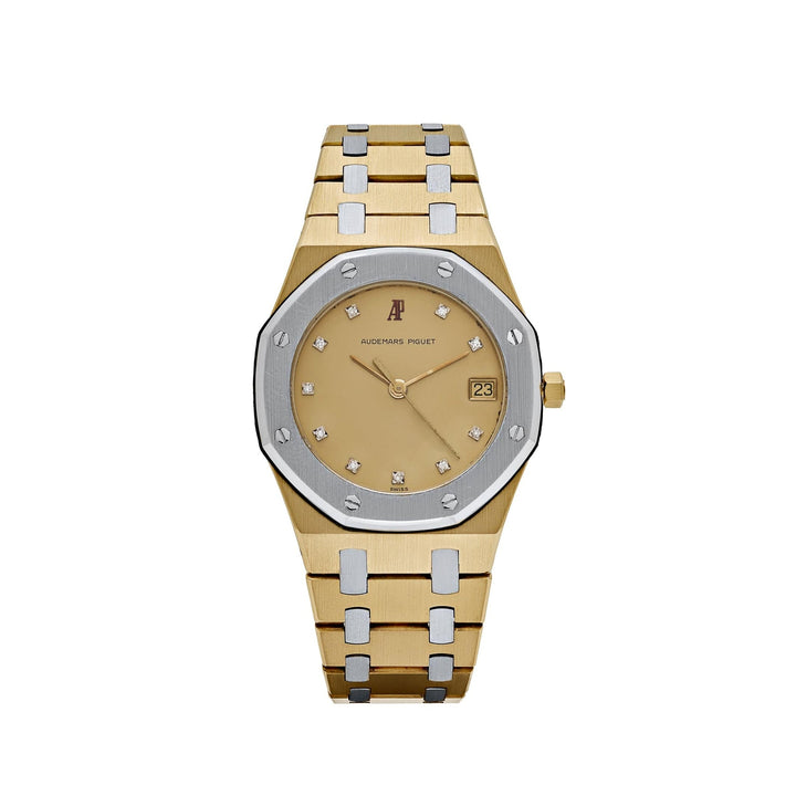 Audemars Piguet Royal Oak 6023AC Yellow Gold White Gold Diamond Dial Quartz - View 3