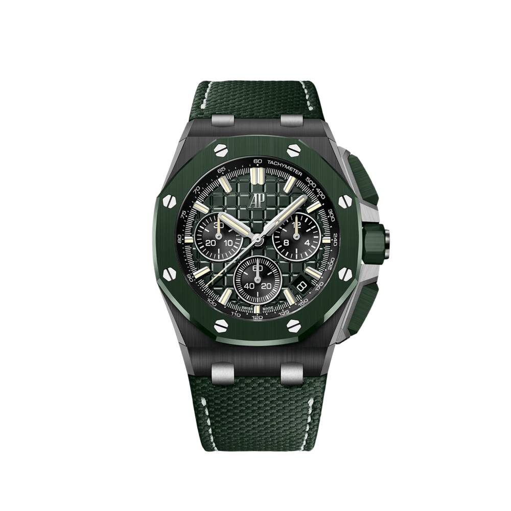 Audemars Piguet Royal Oak Offshore 26420CE.OO.A063VE.01 Selfwinding Chronograph Black and Green Ceramic (2025) - View 2