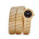 BVLGARI Tubogas BB191T 3 Row Yellow Gold Quartz - View 6
