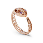 BVLGARI Serpenti Spiga Watch 102573 Rose Gold Diamond and Sapphire - View 4