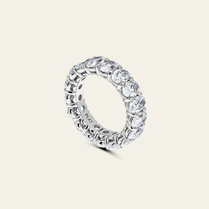 Platinum Oval Cut Diamond Ring - View 2