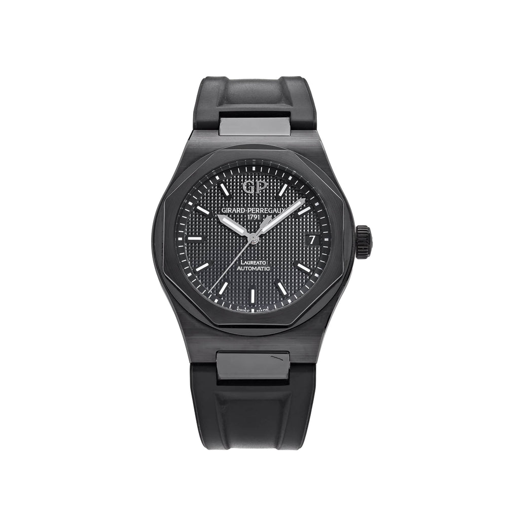 Girard Perregaux Laureato Ceramic Black Dial 81010-32-631-FK6A - View 13