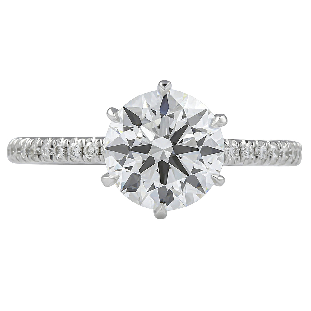 Round Cut Diamond Pave Band