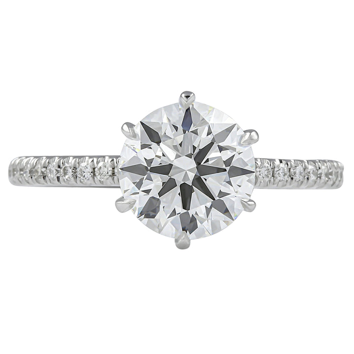Round Cut Diamond Pave Band