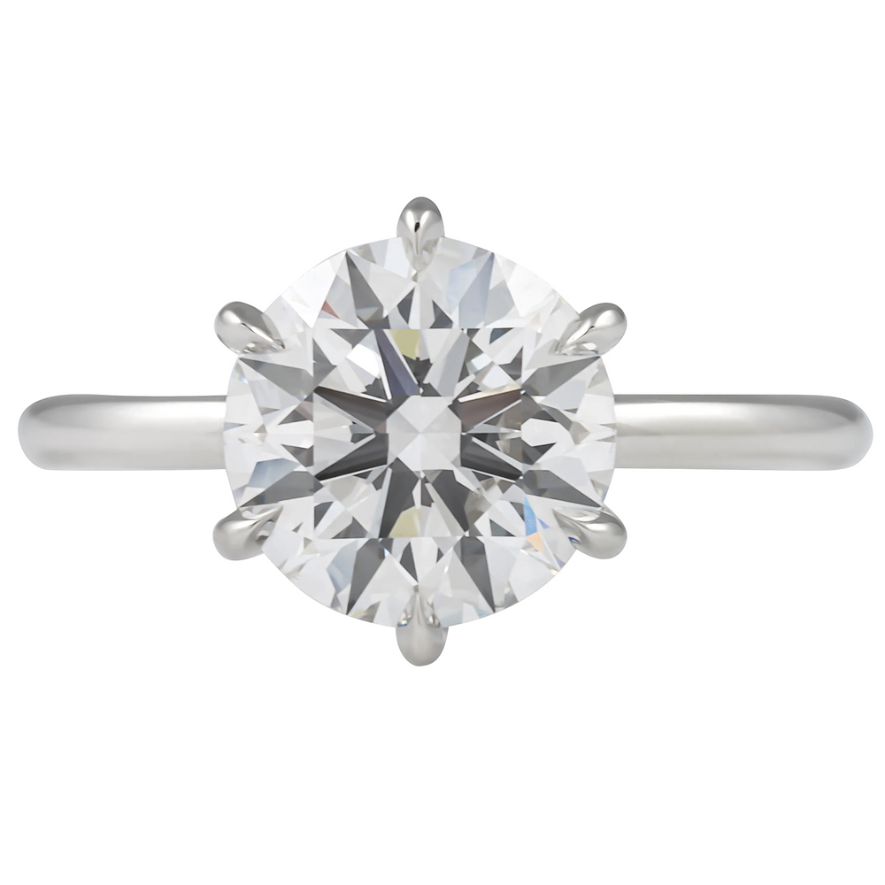 Round Cut Diamond Solitaire Ring