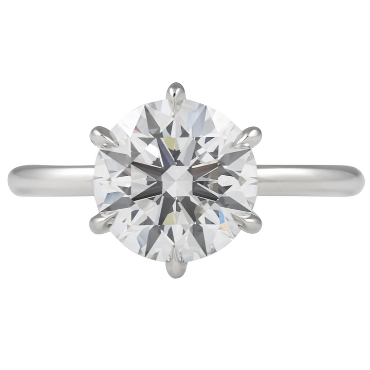 Round Cut Diamond Solitaire Ring