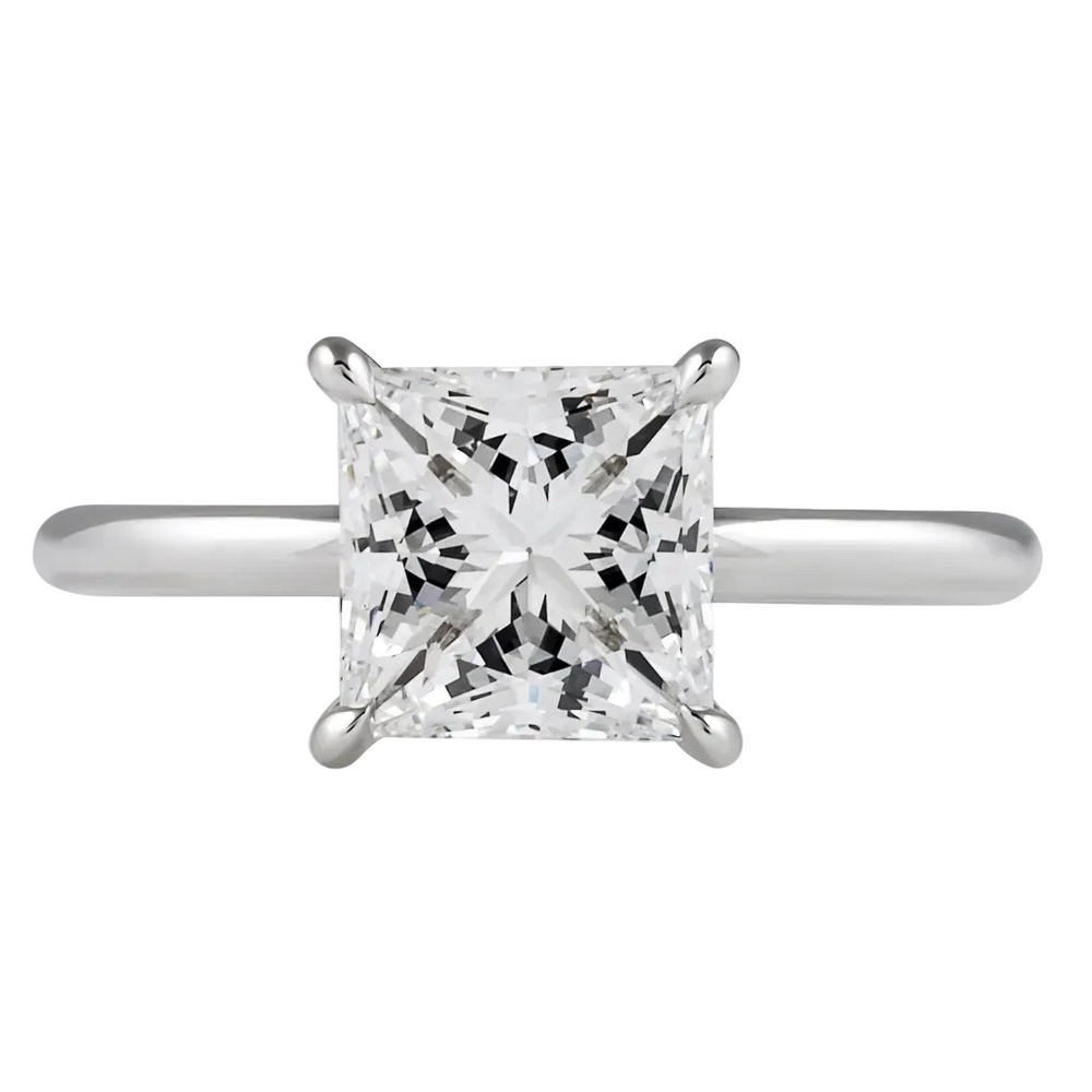 Princess Cut Diamond Solitaire Ring