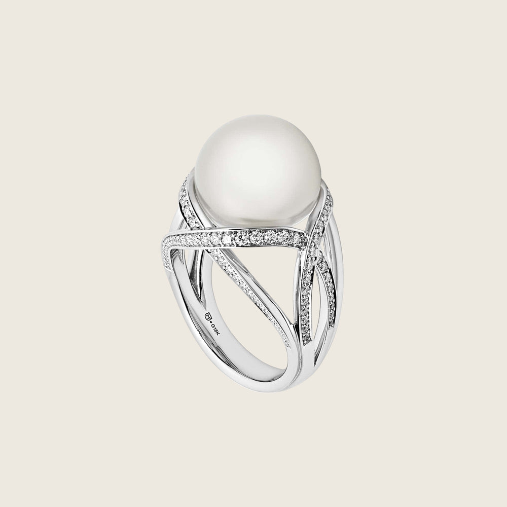 Mikimoto 'M Collection' White South Sea Cultured Pearl Ring - View 4