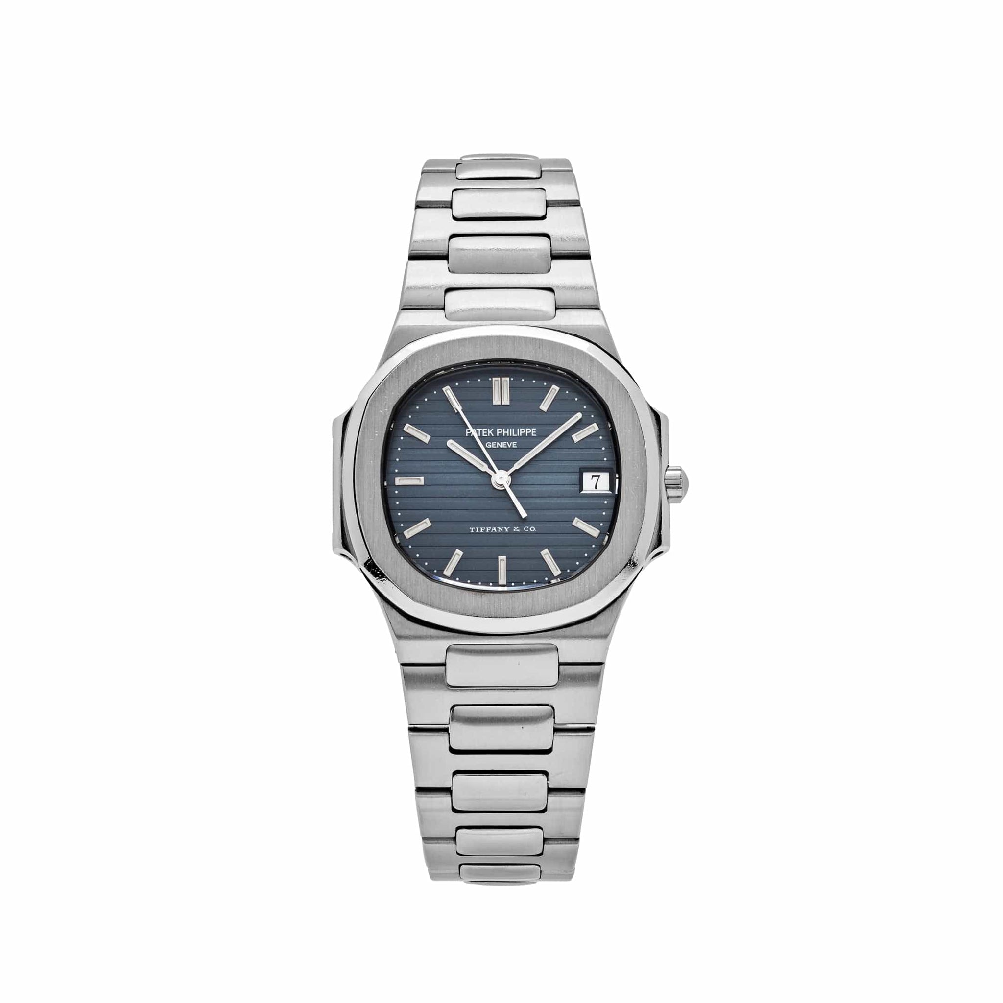 Patek Philippe Nautilus 3900/001 'Ladies' 'Tiffany & Co.' Stainless Steel Blue Dial Quartz - View 4