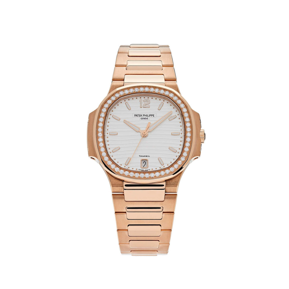 Patek Philippe Nautilus 7118/1200R-001 'Ladies Automatic Tiffany & Co.' Rose Gold Diamond Bezel - View 3