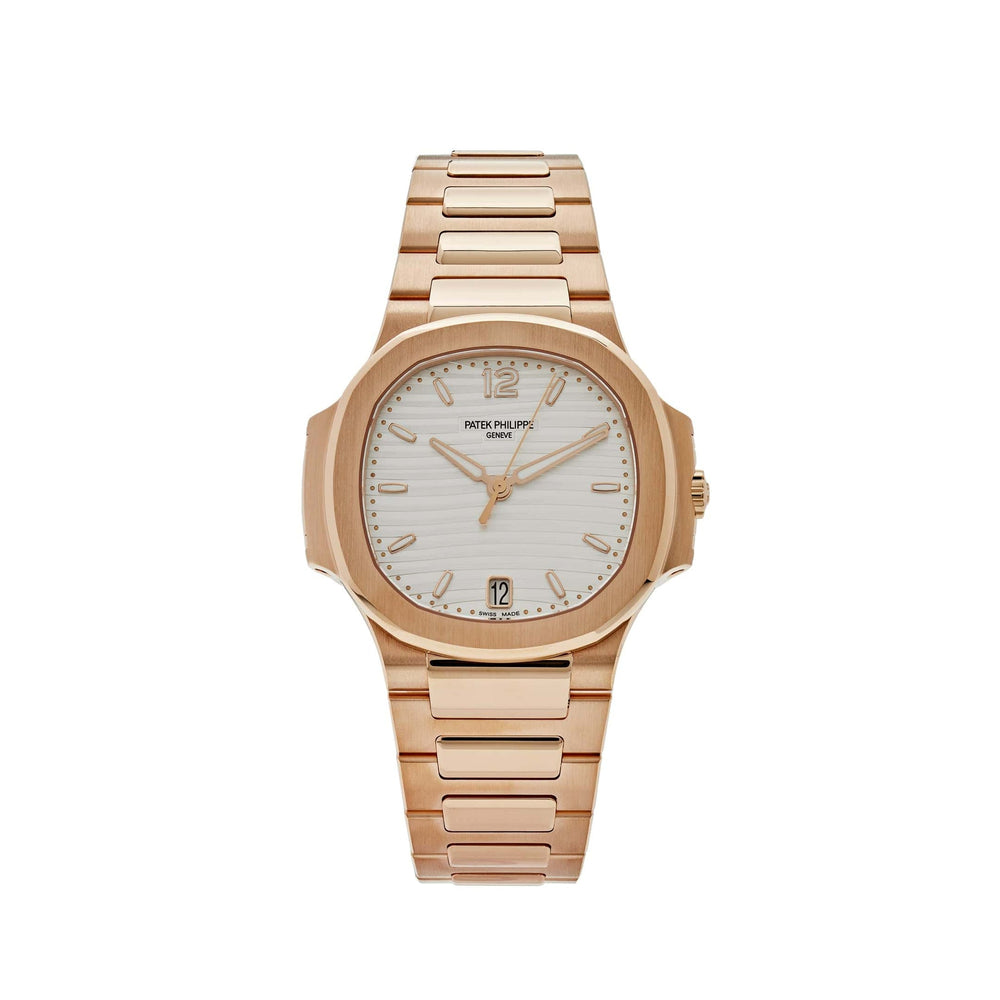 Patek Philippe Nautilus 7118/1R-001 'Ladies' Automatic Rose Gold Silvery Opaline Dial (2023) - View 6
