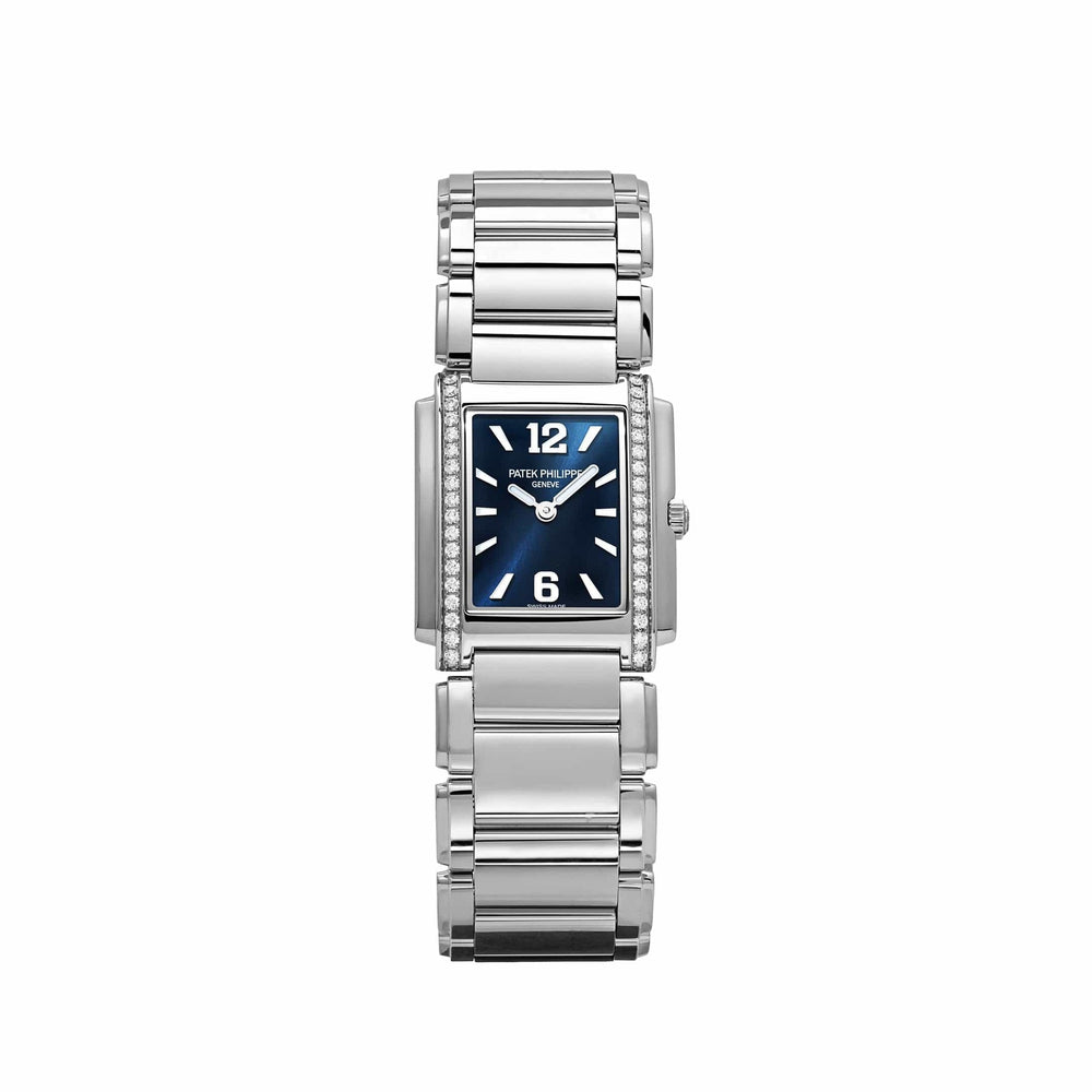 Patek Philippe Twenty-4 4910/1200A-001 'Ladies' Quartz Blue Dial Diamond Bezel - View 7