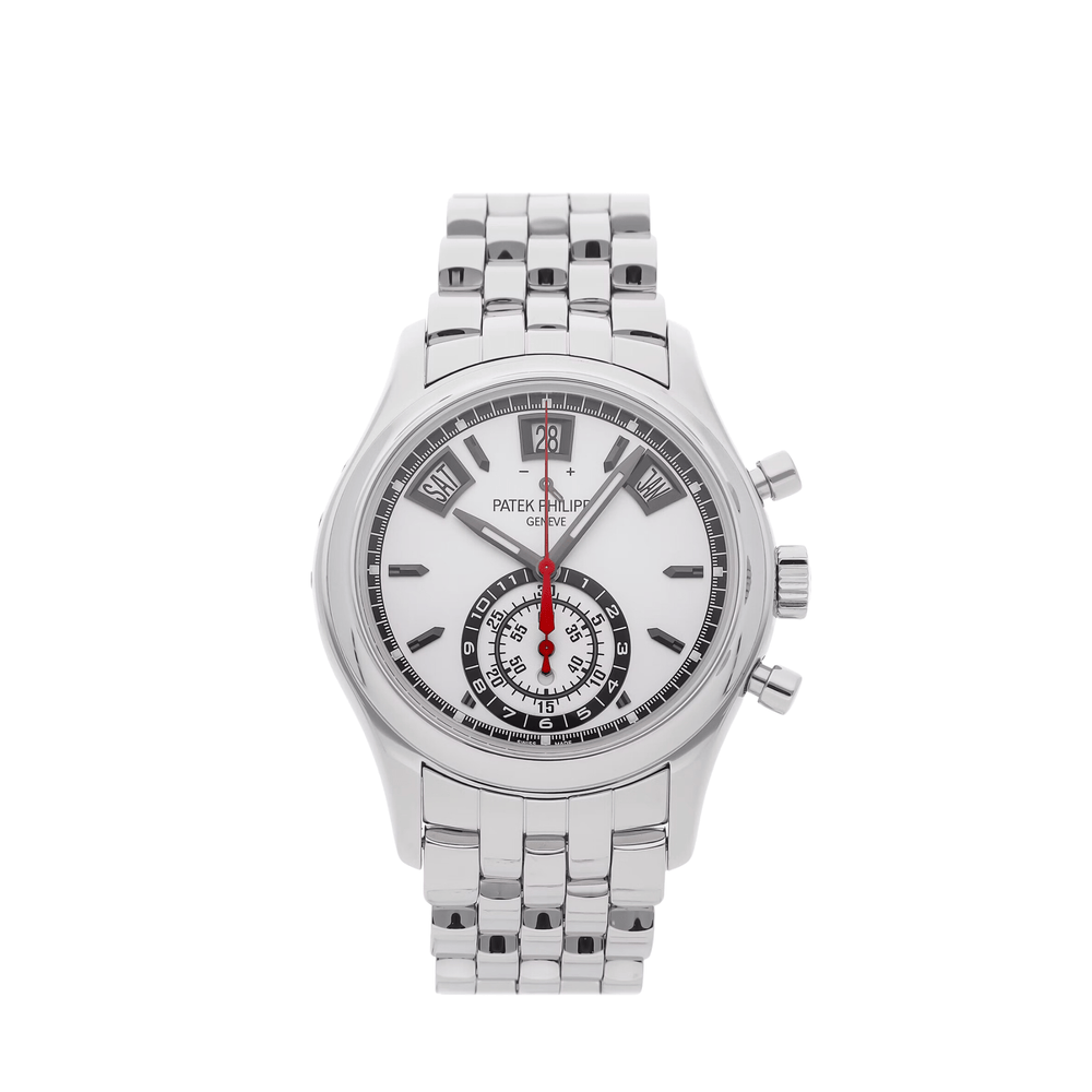 Patek Philippe 5960/1A-001 Annual Calendar Chronograph Stainless Steel White Dial - View 13