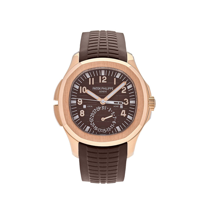 Patek Philippe Aquanaut 5164R-001 'Travel Time' Brown Dial Rose Gold (2018) - View 12