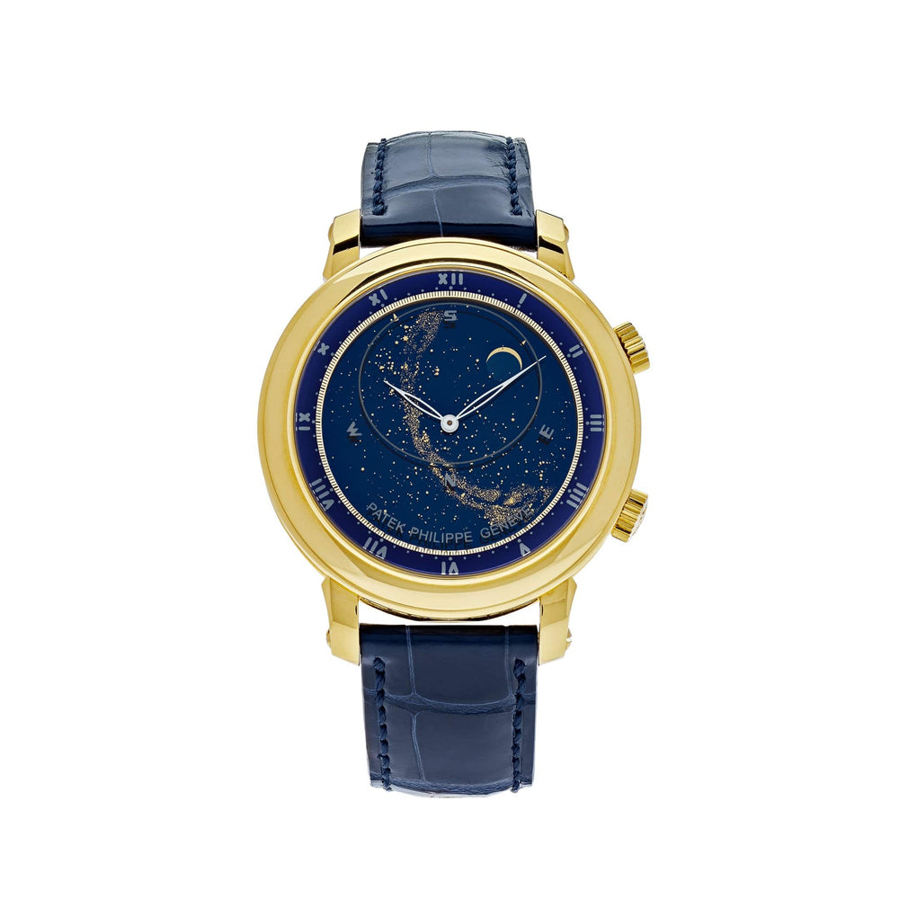 Patek Philippe Celestial Grand Complications 5102J-001 Sky Chart Yellow Gold Blue Dial - View 13