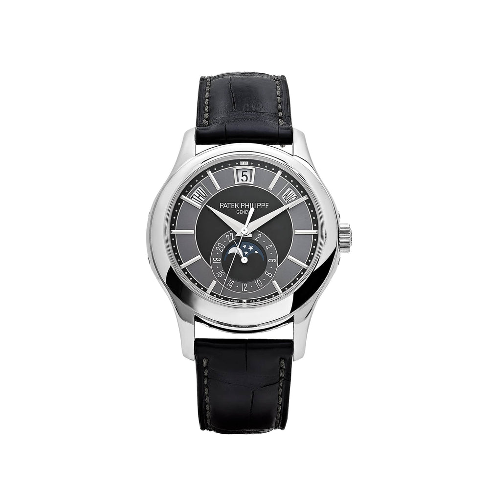 Patek Philippe Complications 5205G-010 Annual Calendar White Gold Black Dial - View 14