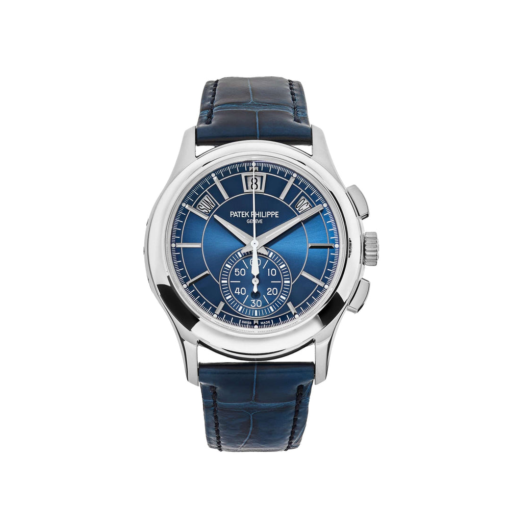 Patek Philippe Complications 5905P-001 Platinum Blue Dial Annual Calendar - View 13