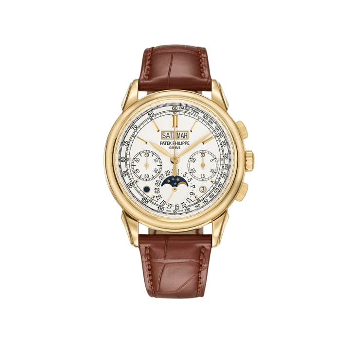 Patek Philippe Grand Complications 5270J-001 Perpetual Chronograph Yellow Gold White Dial - View 6
