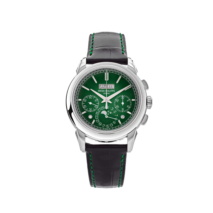 Patek Philippe Grand Complications 5270P-014 Perpetual Calendar Chronograph Platinum Green Dial (2023) - View 13