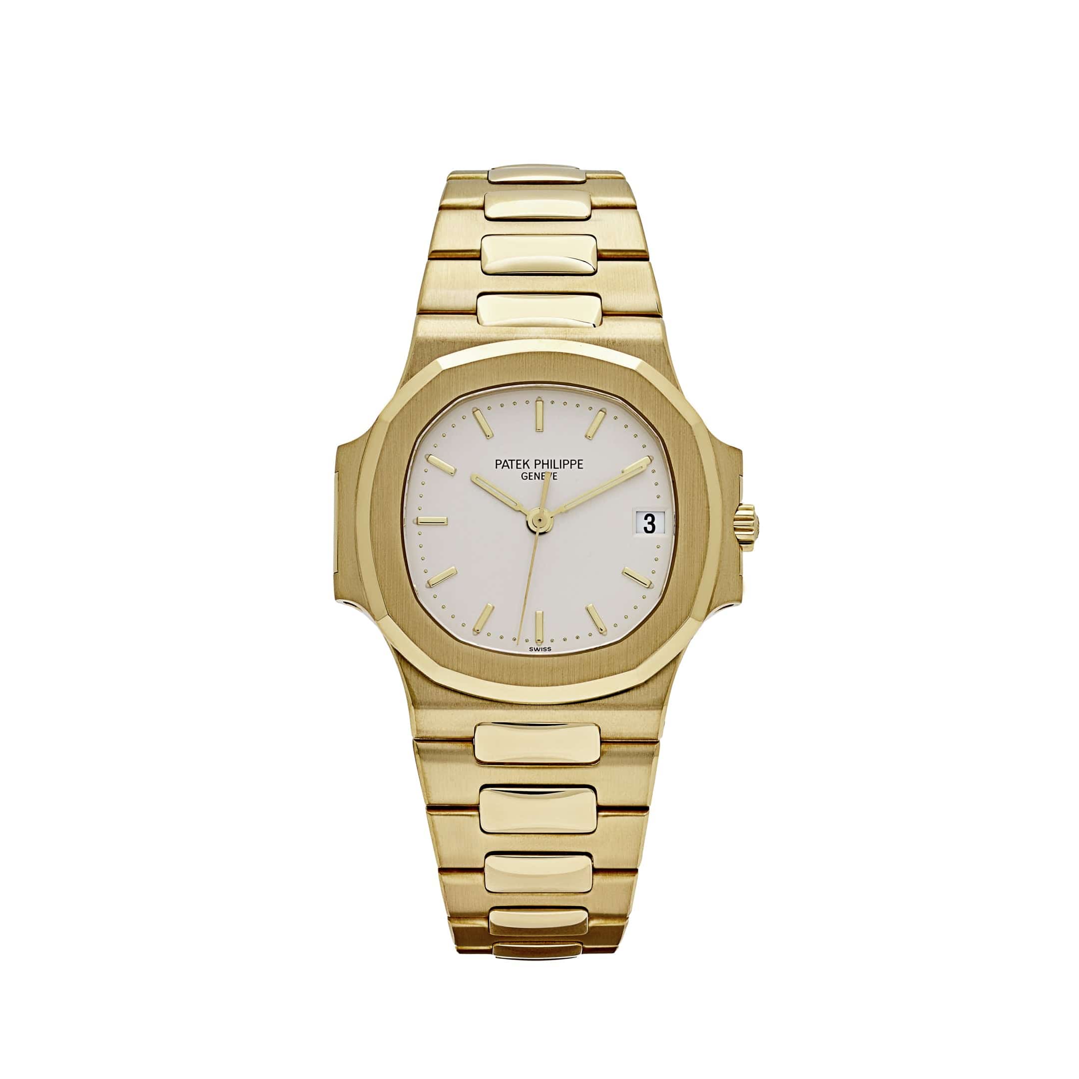 Patek Philippe Nautilus 3800/1J-001 Yellow Gold White Dial – CoolBrand