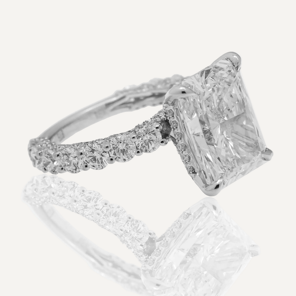 RADIANT CUT ENGAGEMENT RING - View 2