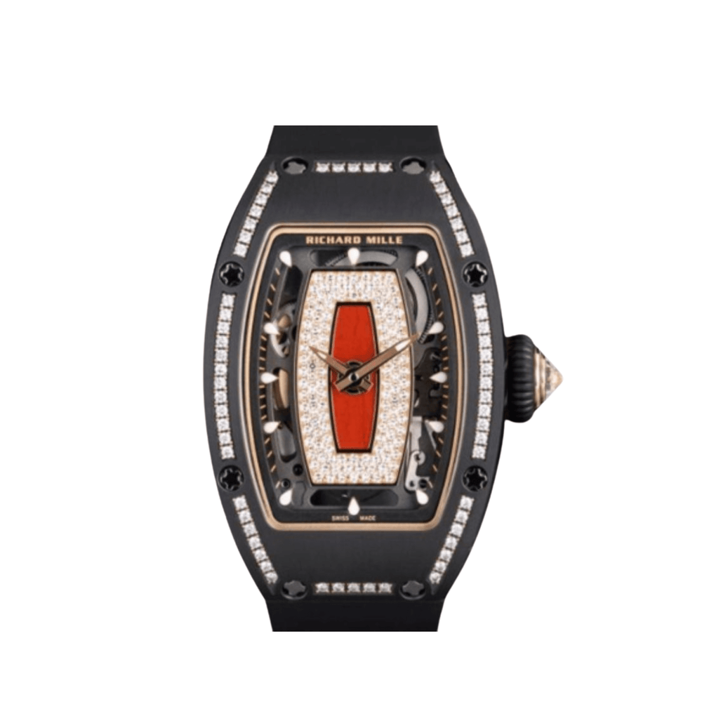 Richard Mille RM 07-01 'Ladies' Black Ceramic Red Lips Diamond Dial - View 2