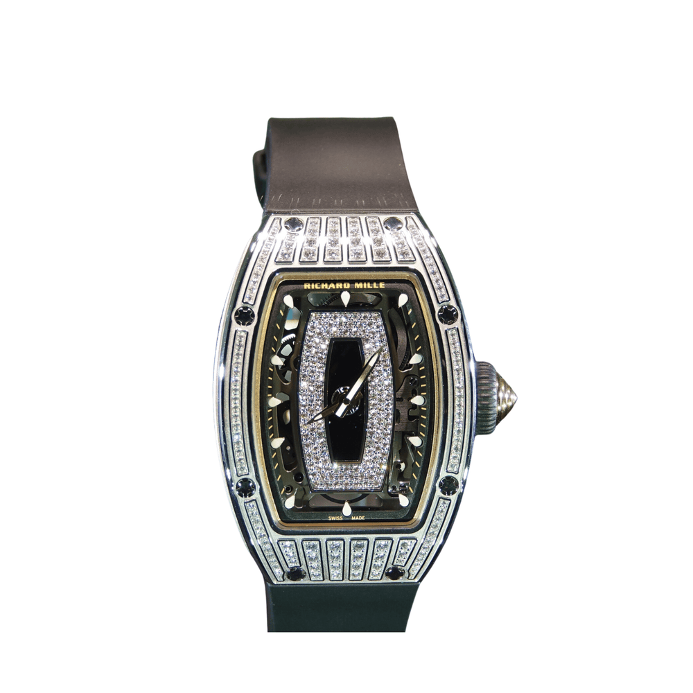 Richard Mille RM 07-01 White Gold Diamond Set Onyx Dial - View 2