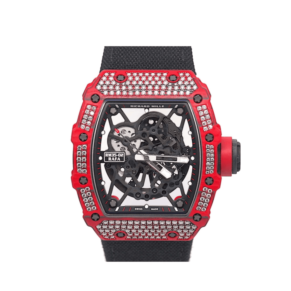Richard Mille RM 35-02 'Rafa' Rafael Nadal Diamond Set Red Quartz TPT (2019) - View 6