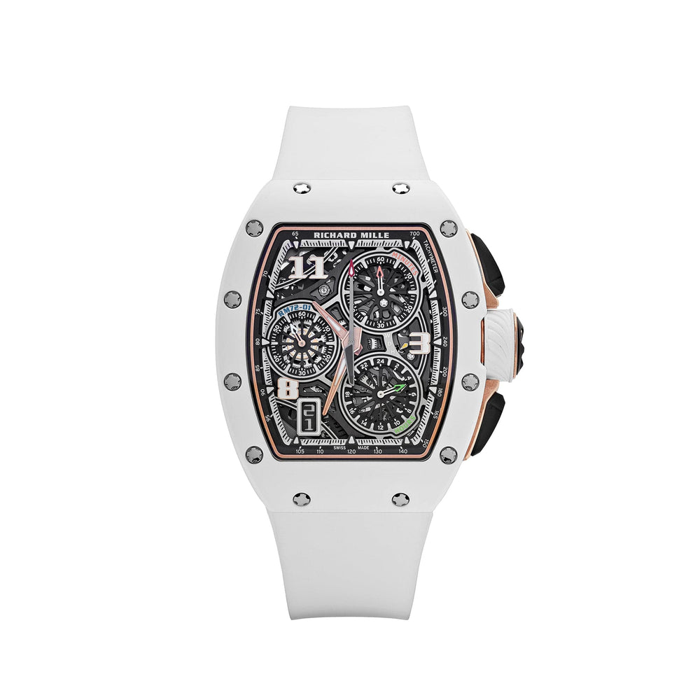 Richard Mille RM 72-01 Lifestyle In-House Chronograph White Ceramic (2023) - View 13
