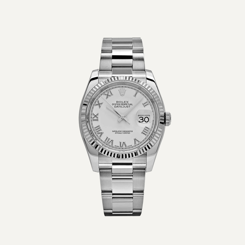 Rolex Datejust 116234 Stainless Steel and White Gold White Dial - View 13