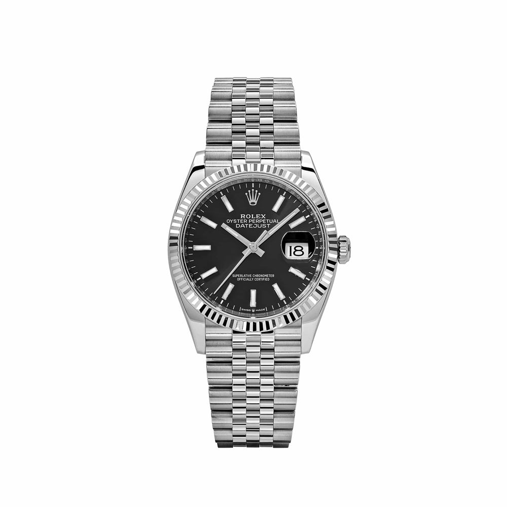 Rolex Datejust 126234 White Gold Stainless Steel Black Dial Jubilee (2024) - View 13