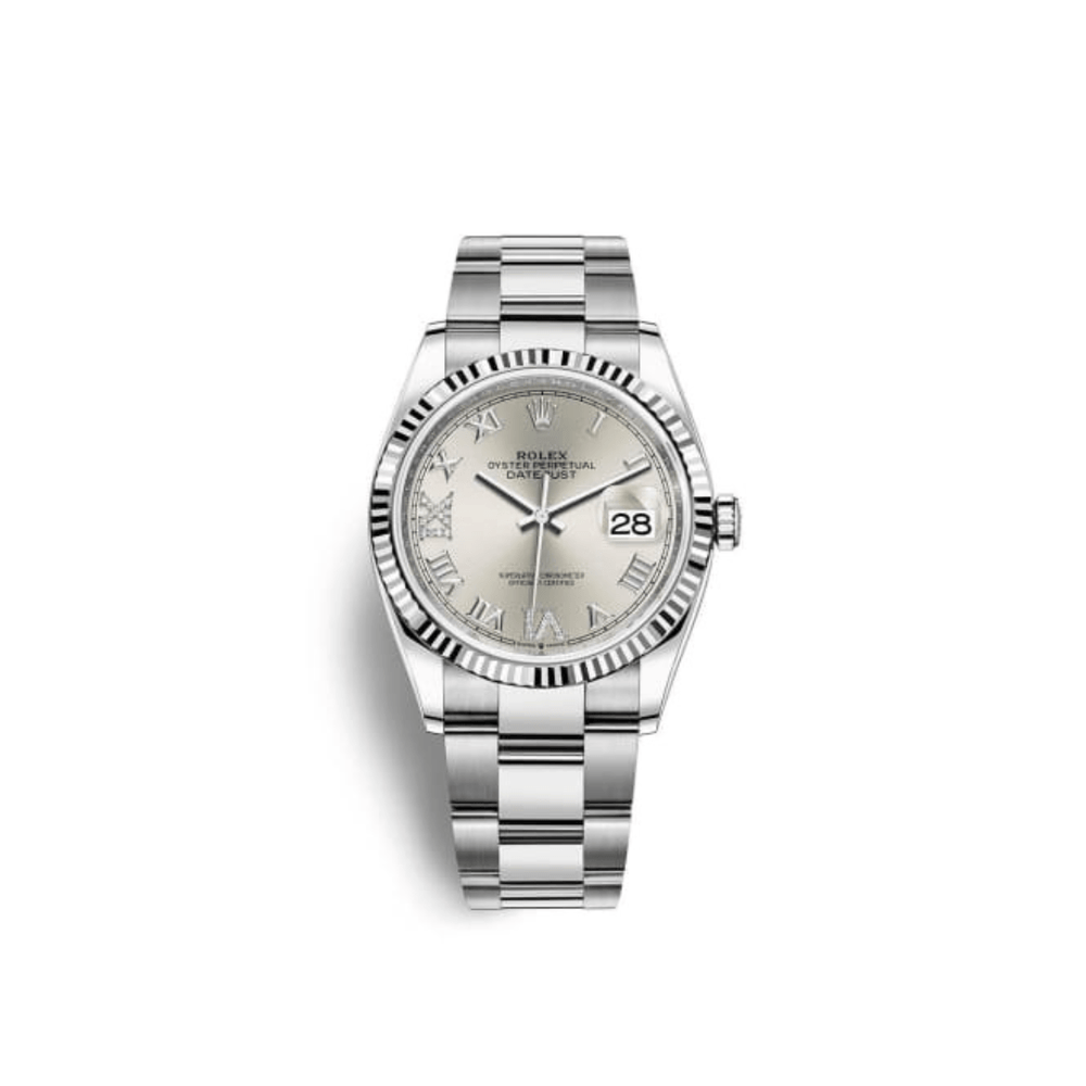 Rolex Datejust 126234 White Gold Stainless Steel Silver Dial Oyster - View 6