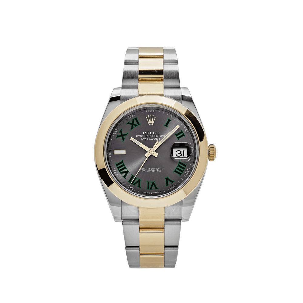 Rolex Datejust 126303 'Wimbledon' Yellow Gold Stainless Steel Slate Dial (2020) - View 13