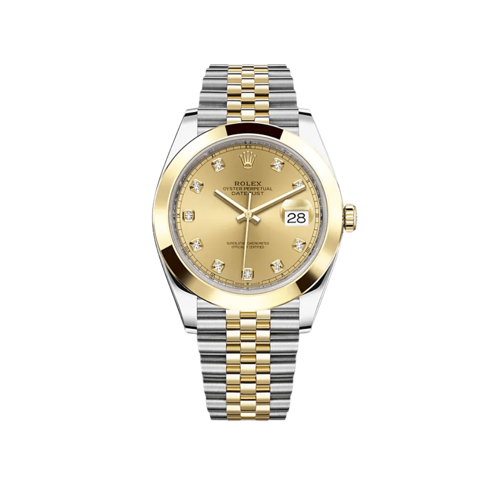 Rolex Datejust 126303 Stainless Steel Yellow Gold Champagne Diamond Dial Jubilee - View 2