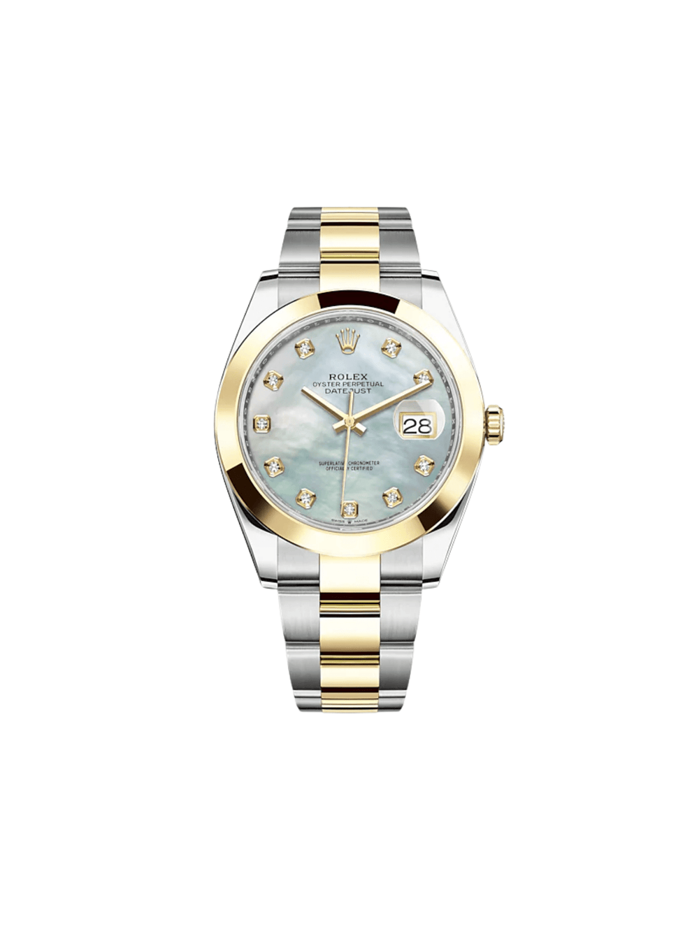 Rolex Datejust 126303 Stainless Steel Yellow Gold Mother of Pearl Diamond Dial - View 2